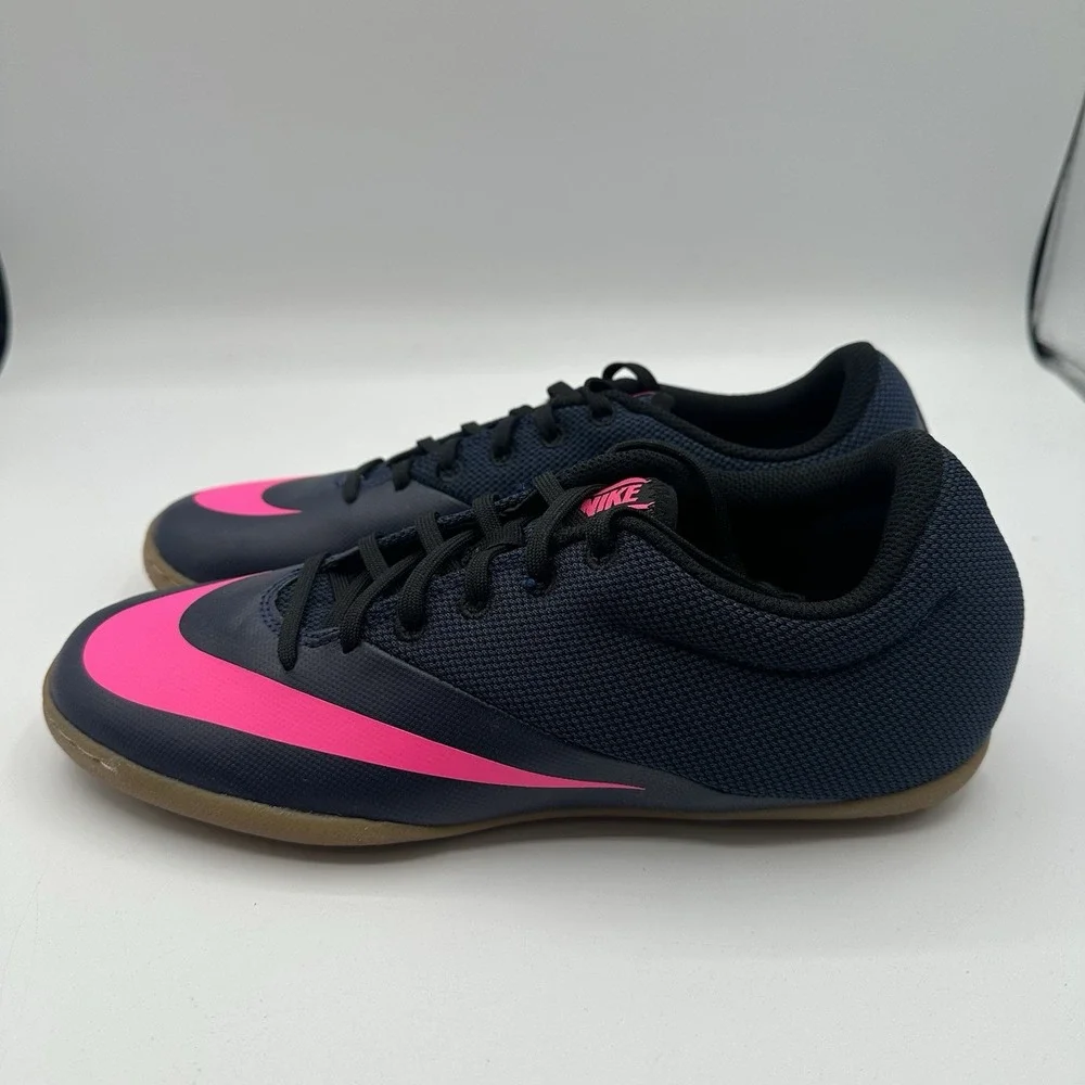 Nike Mercurial X IC Shoes Mens 12 Navy/Pink Blast Indoor Soccer‎ Turf 725244-446